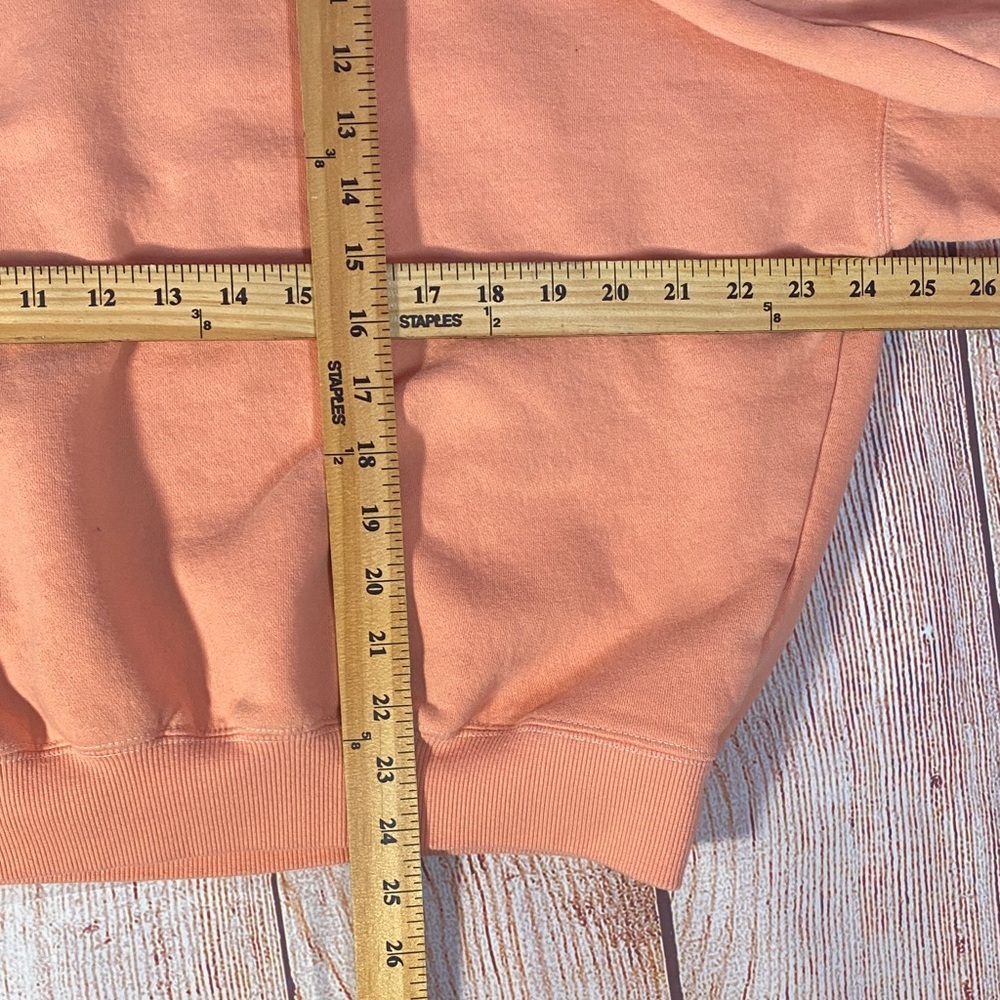 Playboy x PacSun Women’s XS Peach Crewneck Sweatshirt Rainbow Logo Y2K - Picture 9 of 14